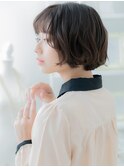 くすみカラーくせ毛風前下がりマッシュボブh2越谷20代30代40代