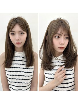 アフロートリノ(AFLOAT Leino) 大人可愛い韓国ヘア　レイヤーカット　ワンカールレイヤー#