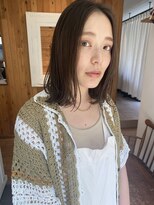 ガーランド (Garland)&nbsp;大人ミディアム/ミディアムレイヤー/ピンクベージュ/卵型