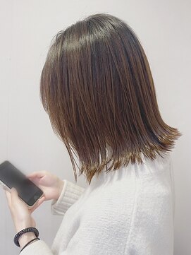 ジアン バイ ミルボン 西宮ガーデンズプラス(GIEN by milbon) 外ハネミディアム/カーキグレージュ/福原 浩一