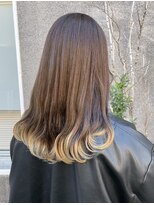 マノハル(MANOHARU)&nbsp;黒染め履歴からのハイトーン裾カラー