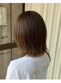 ミルキーベージュ×結べるボブ