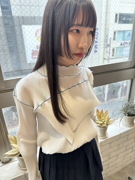 フリック 堺東店(FLICK) サイドバング/髪質改善/ロングヘア/ストレートヘア/堺東