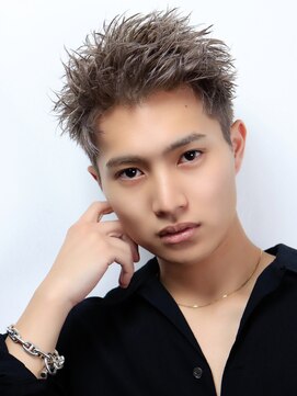 ネイビー(NAVY) スパイキーシルバーショート