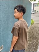 キッズカット。ツーブロック。スパイキーショート