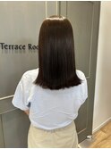 切りっぱなしロング/ダークブラウン
