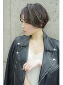 センターパートスタイル
