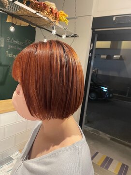 アミィヘアー(Ami Hair) 【Ami hair/アミィヘア】ボブ×オレンジブラウン♪