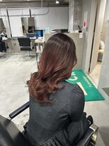 ラック(LUCK)&nbsp;ピンクベージュ/船橋/くすみベージュ/細めハイライト