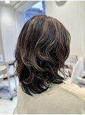 白髪ぼかしハイライト