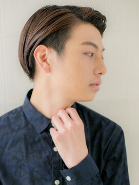 トニーアンドガイメン ホテル京阪仙台店(TONI&GUY MEN) 七三分けダークアッシュ短髪フェードカットj仙台
