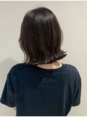 外ハネBOB×透明感グレージュ