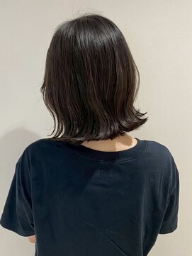 シンクショップ(THINK SHOP) 外ハネBOB×透明感グレージュ