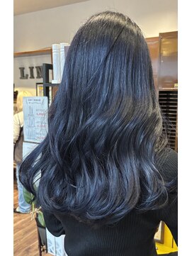 リン(Lin.) ブリーチありブルーブラック 【山下 泰世】