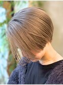 【似合わせカット　松本】ハンサムショート×透明感ベージュ