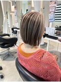 フェイスフレーミング×白髪ぼかし