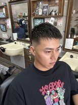 アールズ ヘア(R's hair)&nbsp;MEN’S HAIR/ブルーブラック/フェザーパーマ/ 印西　印西市
