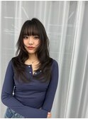 韓国ヘア 2wayバング レイヤーカット くびれヘア 顔周り