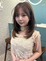 ボタン 熊本(VOTAN)&nbsp;韓国ヘア/レイヤーカット/前髪/顔まわり/ミルクティー/ブリーチ