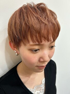 タミーズ 金山(Tummy's) ベリーショート×ピンクベージュカラー