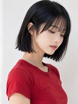 ムル 大口(muru) クールに決まる黒髪タッセルボブ