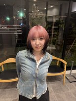 アース 名取店(HAIR&MAKE EARTH)&nbsp;ベイビーピンク×ルーツブラック