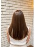 湿気の季節に◎ダメージ毛も艶髪へ・美髪酸性ストレート＋カット　￥24760→