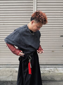 ハイセンス(HISENSE) メンズカットスパイキーショートマレットヘアテーパフェードGIA