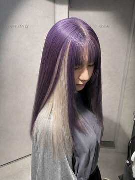 ルフレ 新宿本店2nd(Reflet) 【manabu】どの角度からも見えるインナーカラー!