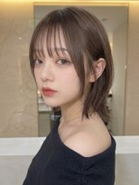 サンド ミュウ 横浜店(sand mieu)&nbsp;レイヤーボブ/ミディアムヘア/グレージュ/デザインカラー/横浜