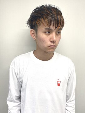 ニコフクオカヘアーメイク(NIKO Fukuoka Hair Make) 「NIKO」オレンジハイライトショート