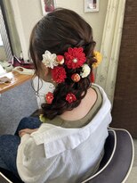 ヘアーステージブルーム(HAIR STAGE BLOOM) 編みおろしスタイル［イベント、お出かけ、結婚式］
