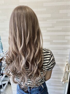 ヘアーグランデシーク(Hair Grande Seeek) シールエクステ　アッシュベージュロング☆