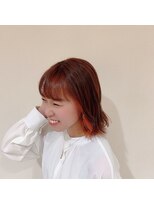ボヌールソレイユ(Bonheur Soleil) イメチェン♪コットンオレンジのイヤリングカラー☆