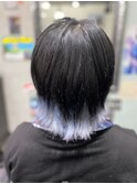 パステルブルー 二次元インナーカラー