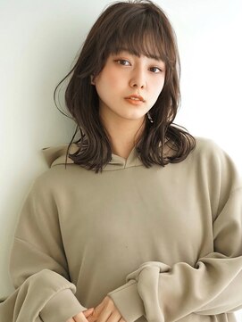 アグ ヘアー カンナ 長野稲里店(Agu hair canna) 《Agu hair》カーキベージュ×ラフカールミディ