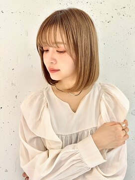 ラミ(L'ami) 大人かわいい柔らか内巻きボブ/ワンカールミディボブ