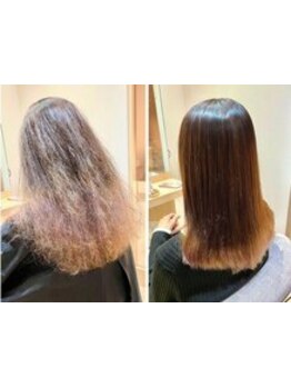 【名駅/半個室】別人級のBeforeAfter☆今までの縮毛矯正に満足できない...そんなアナタに試してほしい◎