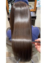 バランスヘアクリニック 南仙台駅前店(Balance hair clinic) 髪質改善カラー[タイトストレート/ミルクチョコレート]30代/40代