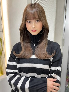 ロンド マーレ 天神大名店(Lond mare) イメチェン/チェリーブラウン/フェミニン/ダークアッシュ/束感