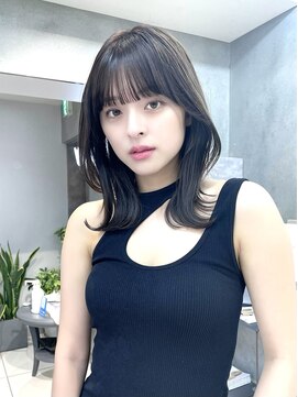 ヴェイン 渋谷(vain) くびれミディ/レイヤーカット/ミディアム/インナーカラー/渋谷