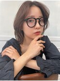 顔まわりレイヤー/bob/韓国ヘア/センターパート/清澄白河/錦糸町
