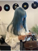 アイスブルー×レイヤースタイル