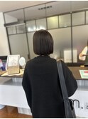 切りっぱなしボブ/縮毛矯正/ボブスタイル