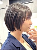 30代40代大人女性/前髪ありショートボブ/ショートヘア/髪質改善