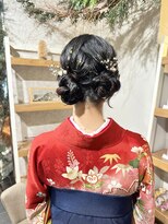 トリコ ショップアンドヘアサロン(tricot shop hair salon) 卒業式ヘアセット×袴着付け♪yu