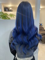 グランディールヘアデザイン(grandir hairdesign)&nbsp;ブルーに黒のローライト！-Yurika-