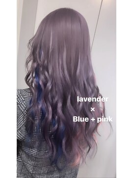 アーチフォーヘア 心斎橋店(a-rch for hair) ラベンダーカラー×ブルー+ピンク