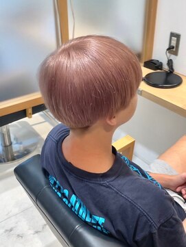 キオナ(Kiona) メンズ/マッシュショート/ピンクアッシュ