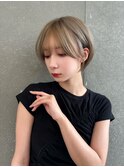 くびれショート/ダークアッシュ/美人ショート/ベリーショート